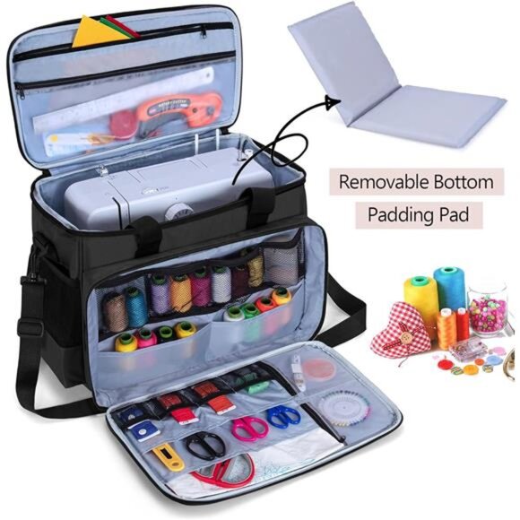 Sewing Machine Carrying Bag with Removable Padding Pad, Tote Bag - Picture 11 of 16